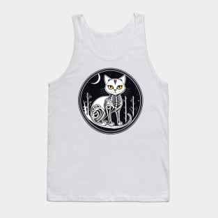 Cat skeleton Tank Top